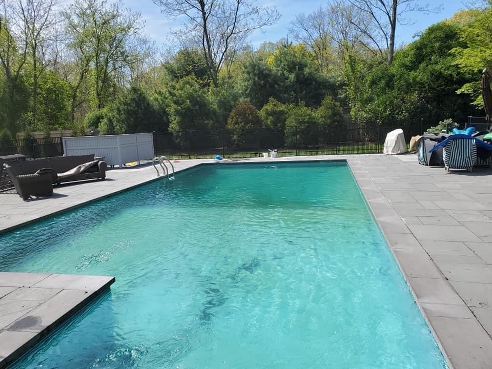 The same pool clean and balanced