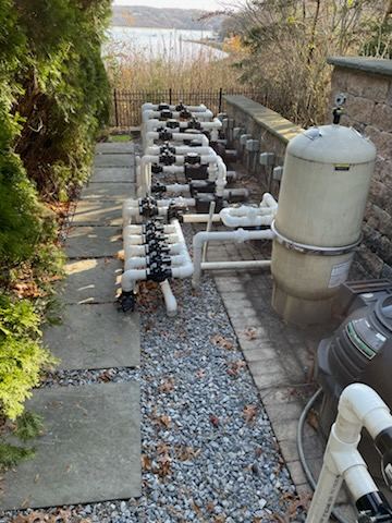 A finished equipment installation